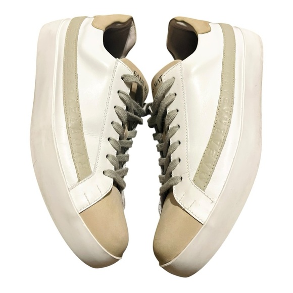 SANS MATIN White and Tan women’s Shoes 41 - Picture 6 of 12